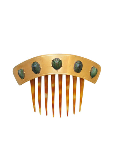 Accessoire Peigne scarabée ancien, diadème Egyptomania 58 Facettes