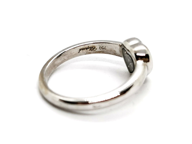 Bague 54 Chopard Bague Coeur Happy Diamonds Or blanc Diamant 58 Facettes 1160015CN