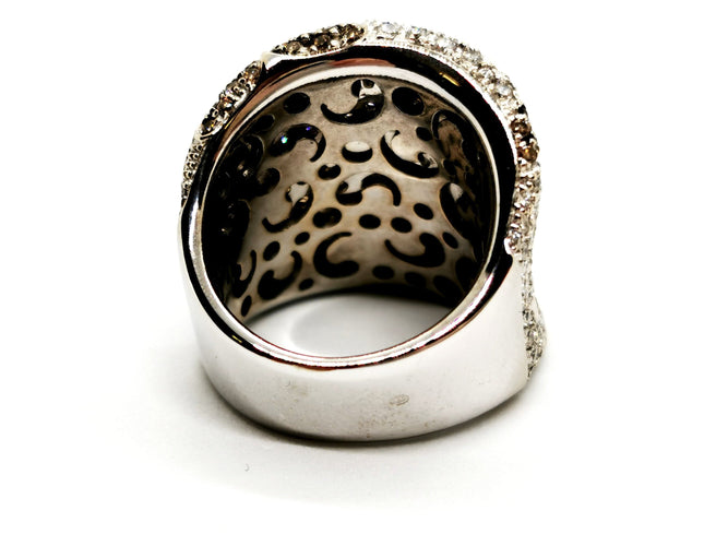 Bague 56 Bague Or blanc Diamant 58 Facettes 1161905CN