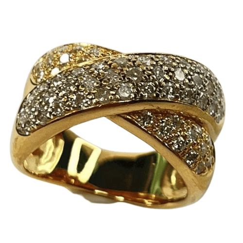 Bague Bague 2 Ors, diamants 58 Facettes 20400000492