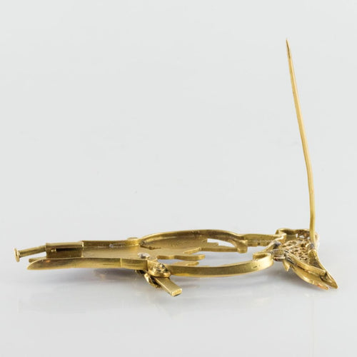 Broche Broche perroquet émail diamants 58 Facettes 19-467