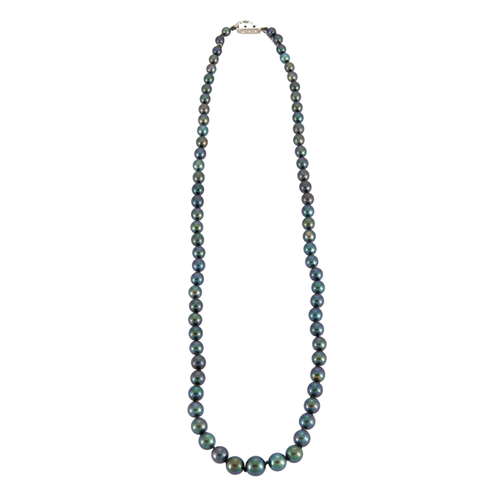Collier Collier de perles grises 58 Facettes