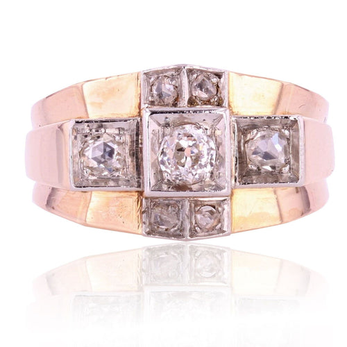 Bague 56 Bague tank diamants pont 58 Facettes 20-322-52