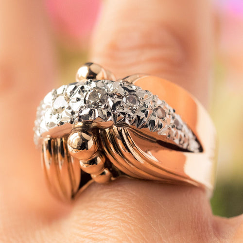 Bague 52 Bague rétro ancienne diamants 58 Facettes 20-316-48