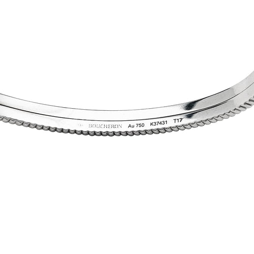 Bracelet Bracelet Boucheron "Quatre Radiant" en or blanc et diamants. 58 Facettes 30223