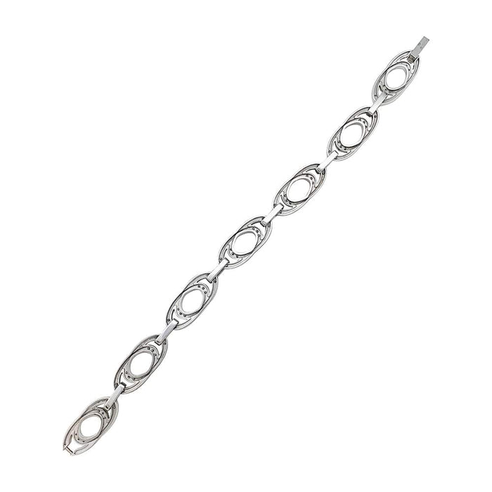 Bracelet Bracelet Chopard "Ellipse" or blanc et diamants. 58 Facettes 30469