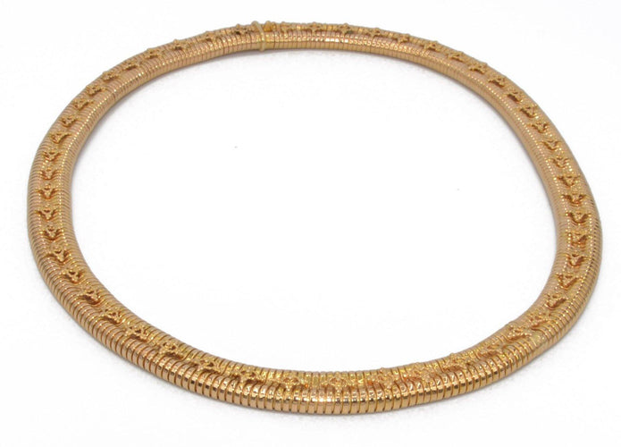 Collier Collier Tubogas 1950 en or jaune 58 Facettes