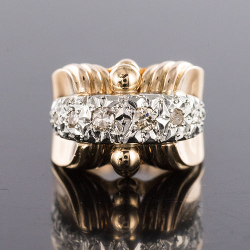 Bague 52 Bague rétro ancienne diamants 58 Facettes 20-316-48