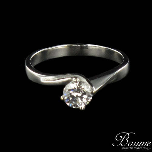Bague 48 Solitaire or blanc diamant 58 Facettes 00-145-5677559-53