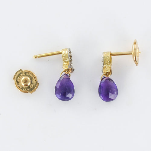Boucles d'oreilles Boucles d'oreilles améthystes 58 Facettes AP15BO