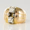 Bague 54 Bague boule duo de diamants 58 Facettes 20-170-52
