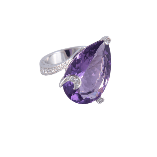 Bague 53 Marco Molinario - Bague Améthyste Diamants 58 Facettes 1