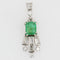 Pendentif Pendentif émeraude diamants vintage 58 Facettes 21-273