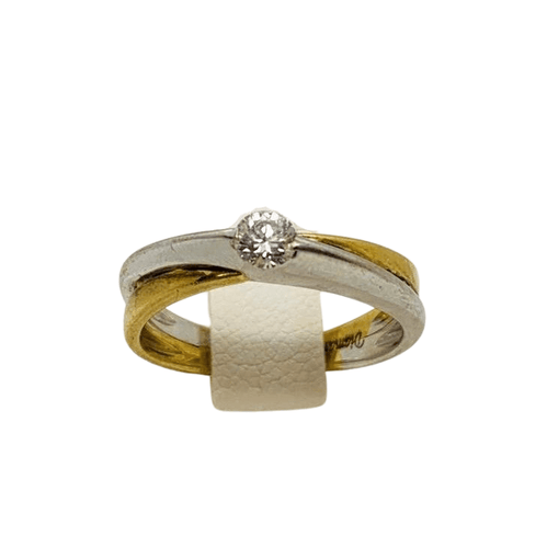Bague Bague Solitaire 2 ors 0,15cts 58 Facettes 20400000368