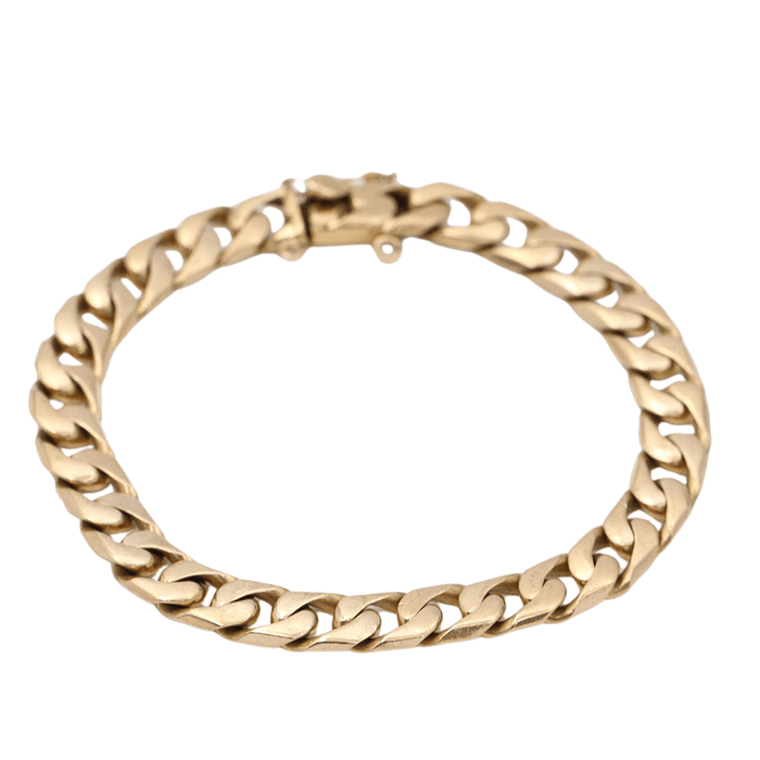Bracelet bracelet barbu en or jaune massif 58 Facettes E359070