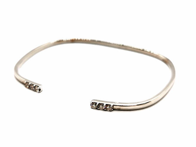 Bracelet Bracelet Jonc Or blanc Diamant 58 Facettes 1126566CN