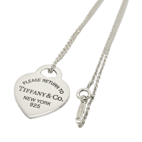 Pendentif TIFFANY & CO - Pendentif  "Please return to" argent 58 Facettes 25394