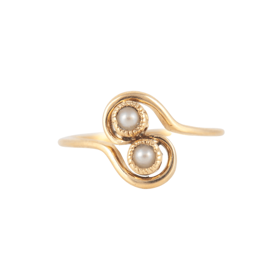 Bague 51.5 Bague Toi & Moi Perles 58 Facettes