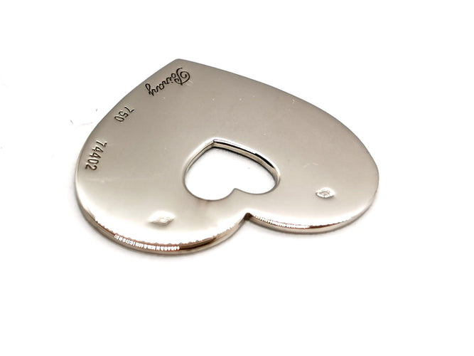 Pendentif Poiray Pendentif Coeur Coeur Or blanc 58 Facettes 1126574CN