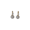 Boucles d'oreilles Dormeuses anciennes diamants 0.50 Ct 58 Facettes