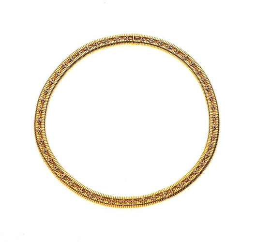 Collier Collier Tubogas 1950 en or jaune 58 Facettes