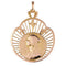 Pendentif Médaille ancienne or rose Vierge auréolée 58 Facettes 19-675
