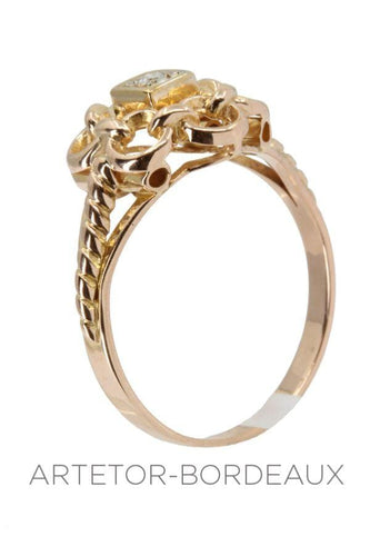 Bague 54 Bague diamant années 50' 58 Facettes 33151