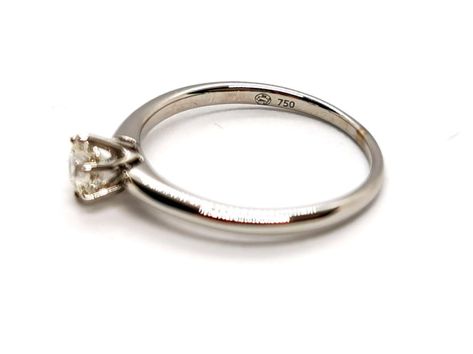 Bague 54 Bague Solitaire Or blanc Diamant 58 Facettes 1126561CN