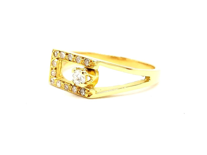 Bague 53 Bague Or jaune Diamant 58 Facettes 718102CN
