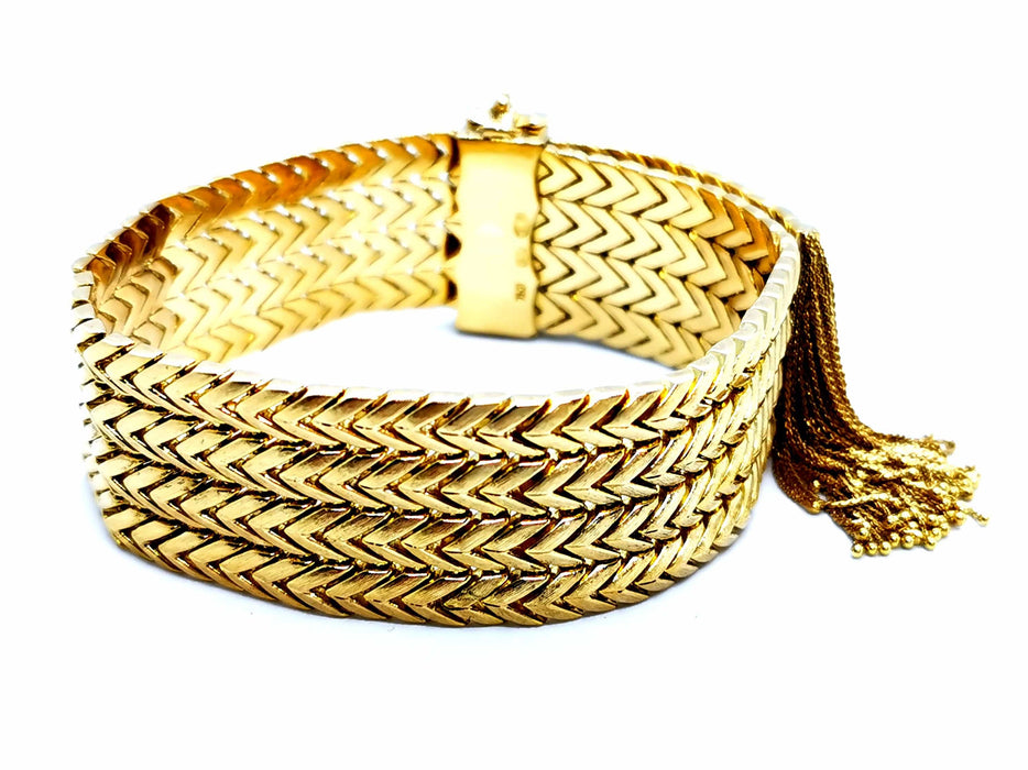 Bracelet Bracelet Manchette Or jaune Diamant 58 Facettes 997157CN