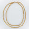 Collier Sautoir ancien or lisse et ciselé 58 Facettes 20-174