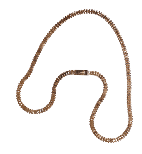 Collier Collier or rose maille fantaisie 58 Facettes