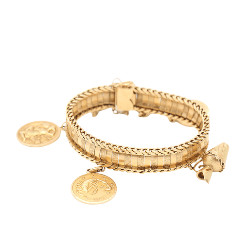 Bracelet Bracelet articulé avec pendentifs en or 18 carats 58 Facettes E359821C