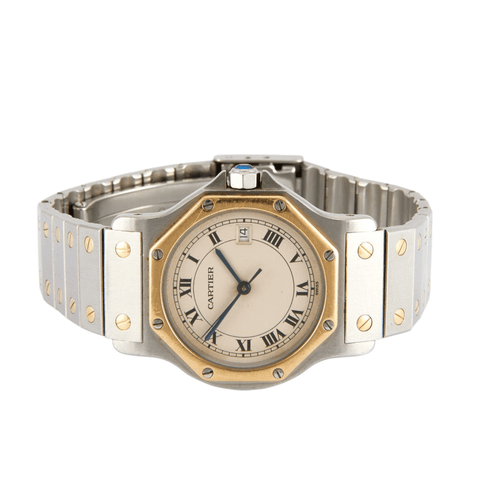 Montre Cartier - montre Santos octogonale 58 Facettes P6L5