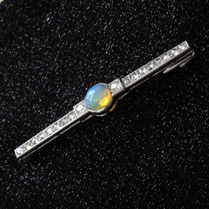 Broche Broche ancienne opale et diamants art déco 58 Facettes 20-568