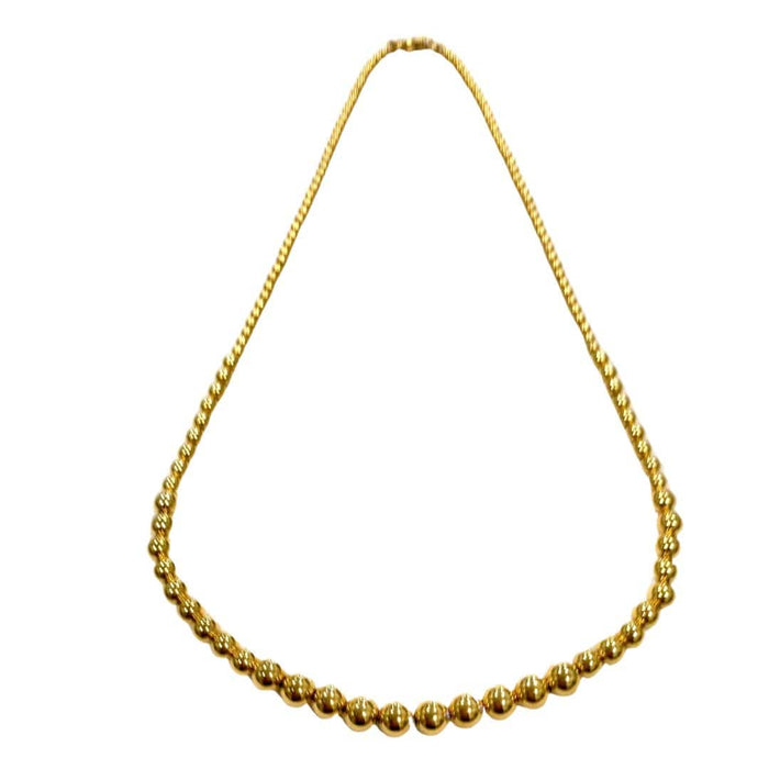 Collier Collier marseillais boules or jaune 58 Facettes