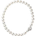 Collier Collier de perles Cartier collection "Agrafe", fermoir en or blanc et diamants. 58 Facettes 26958