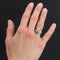 Bague 51 Bague art déco diamants saphirs calibrés 58 Facettes 21-117-51