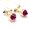 Boucles d'oreilles Boucles d'oreilles anciennes or jaune améthystes 58 Facettes