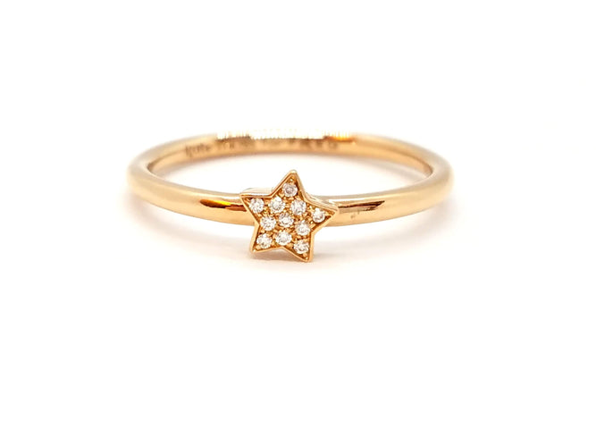 Bague 53 Fred Bague Kate Moss Or rose Diamant 58 Facettes 851010CN