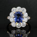 Bague 55 Bague saphir diamants pompadour 58 Facettes AG9HN-55