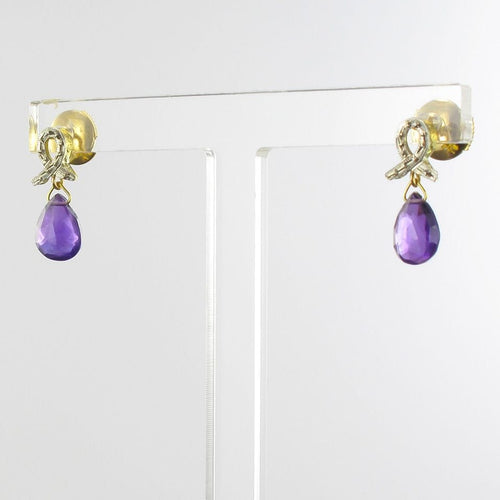 Boucles d'oreilles Boucles d'oreilles améthystes 58 Facettes AP15BO