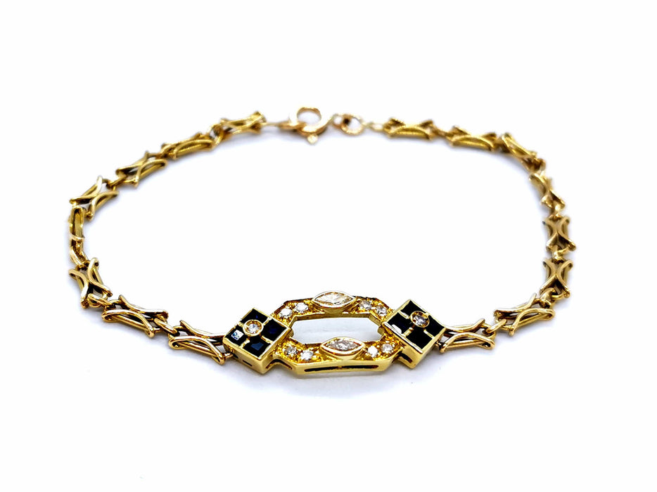 Bracelet Bracelet Or jaune Diamant 58 Facettes 968058CN