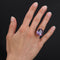 Bague 55 Bague vintage améthyste coussin 58 Facettes 19-132C-55