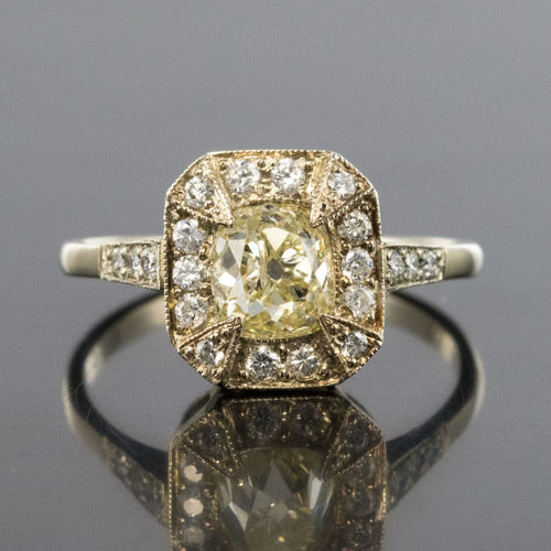 Bague 54 Bague diamant champagne et diamants brillants 58 Facettes 17-305-54-1