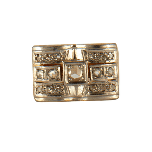 Bague 48.5 Bague Tank Diamants 2 ors 58 Facettes EL2-72