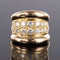 Bague 50 Bague massive godrons pavé de diamant 58 Facettes 20-238-47