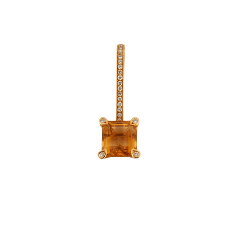 Pendentif Pendentif Citrine Diamant 58 Facettes 2.159