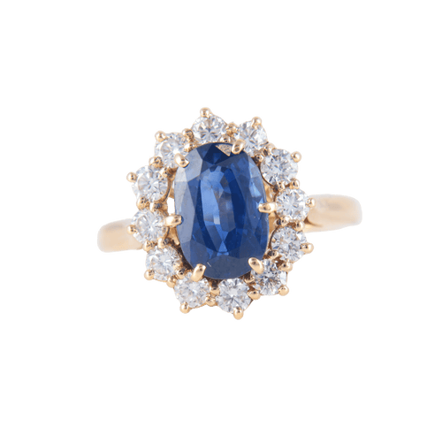 Bague 50 Bague Marguerite Saphir Diamants 58 Facettes 1