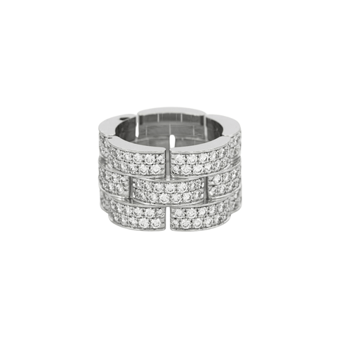 Bague 52 CARTIER – Bague Panthère Diamants 58 Facettes